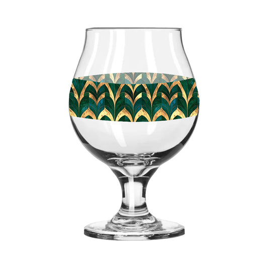 Emerald Royale Belgian Beer Glass | Elegant Heirloom Style