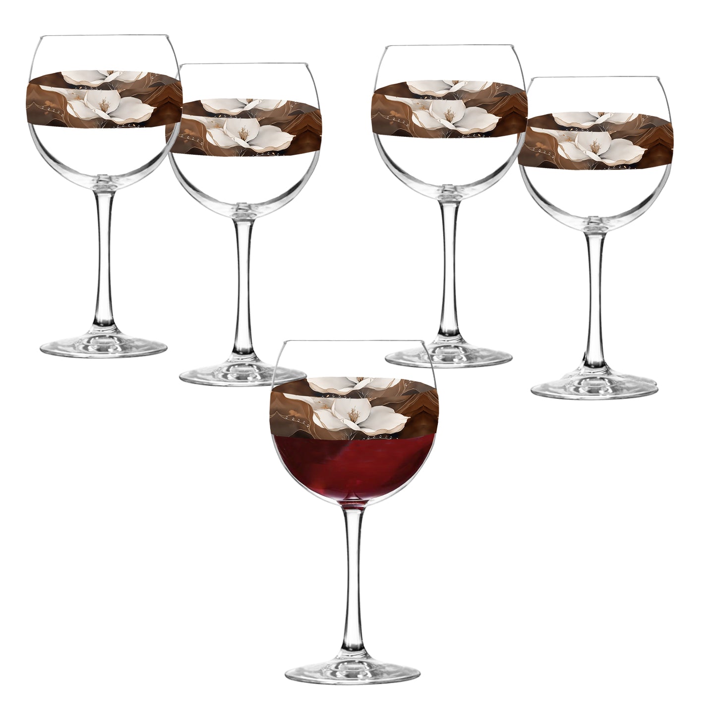 Floating Grace 18 oz Balloon Wine Glasses, Set of 2, 4 or 8