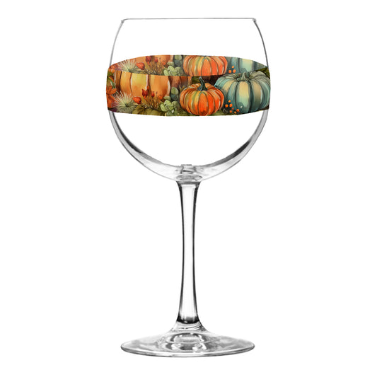 Pumpkin Harvest 18 oz Balloon Wine Glass, Set of 2, 4 or 8