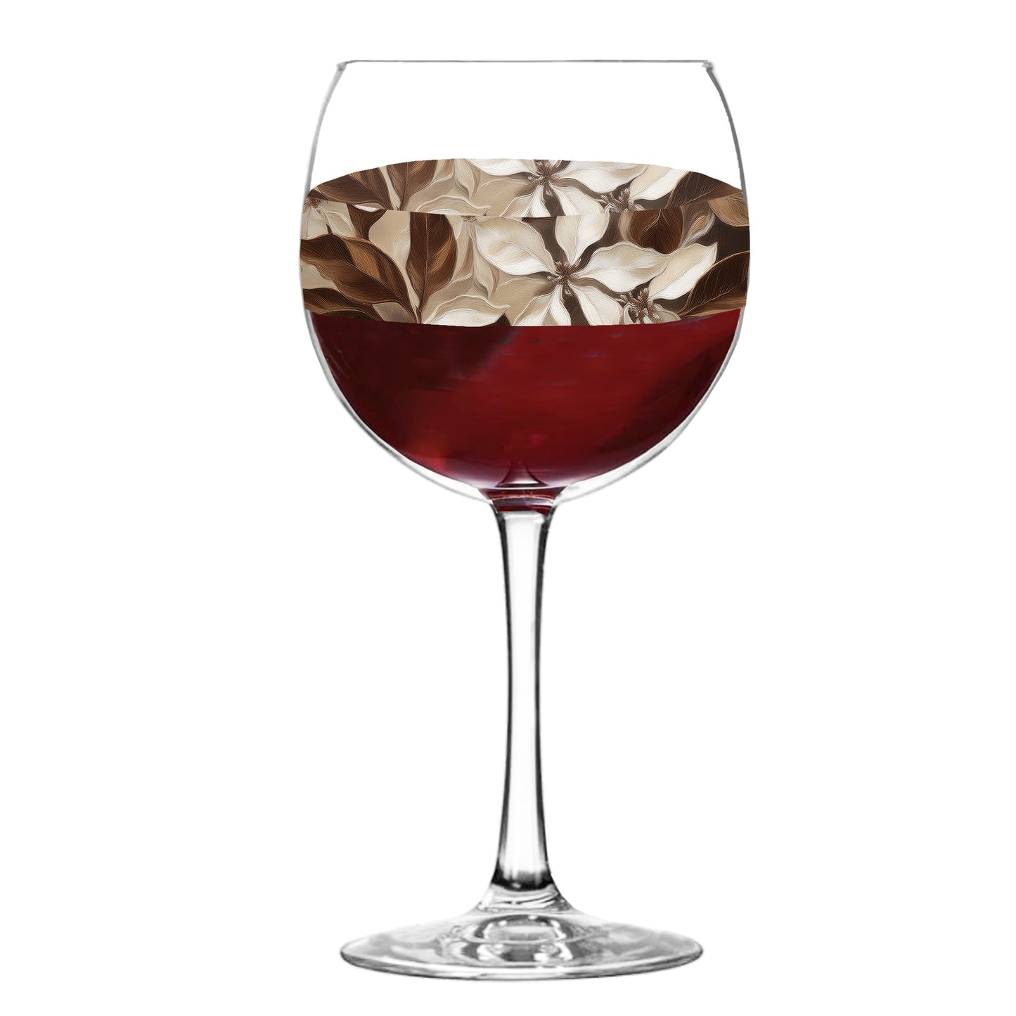 Petals in the Woods 18 oz Balloon Wine Glasses, Set of 2, 4 or 8