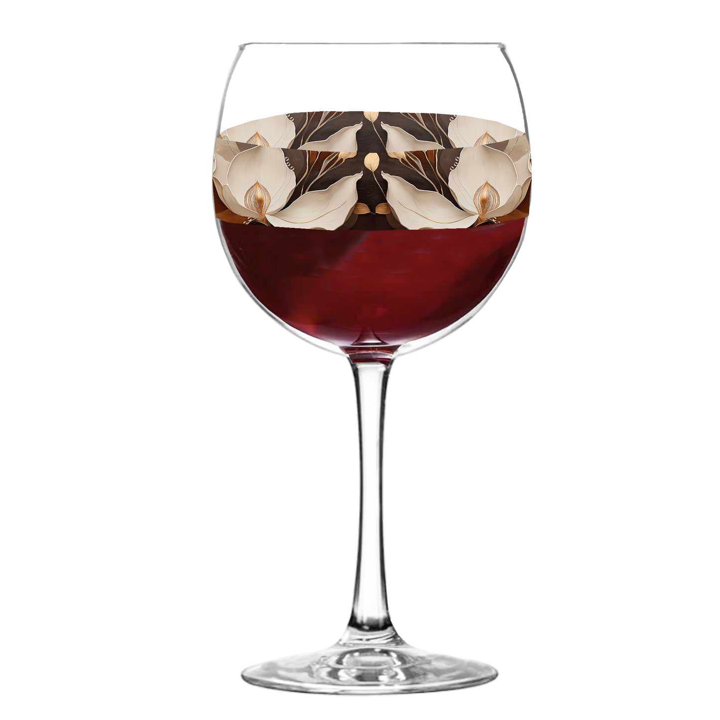 Windswept Magnolias 18 oz Balloon Wine Glasses, Set of 2, 4 or 8