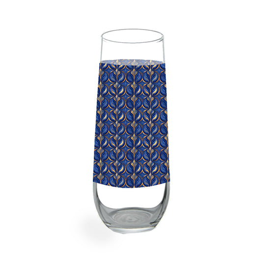 Oracle Stemless Champagne Flute | Luxurious Sapphire Blue