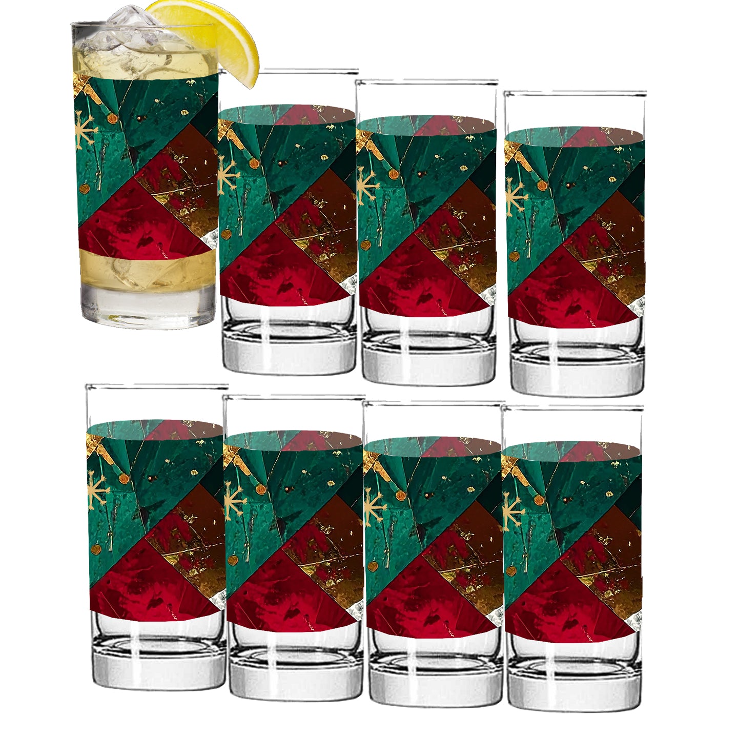 Scraps of Cheer 10.2 oz Highball Cocktail Glass