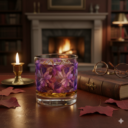Autumn Twilight 11 oz Rocks Glass, Set of 2, 4 or 6