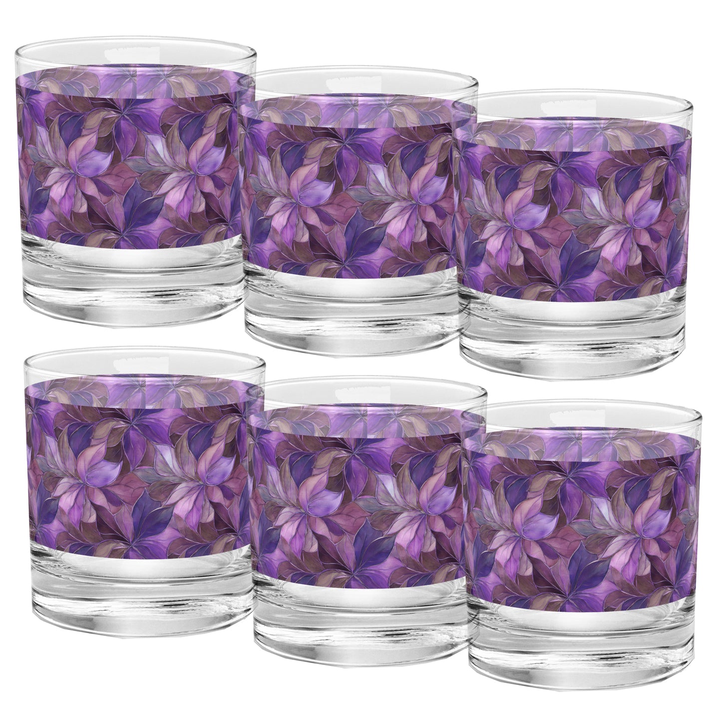 Autumn Twilight 11 oz Rocks Glass, Set of 2, 4 or 6