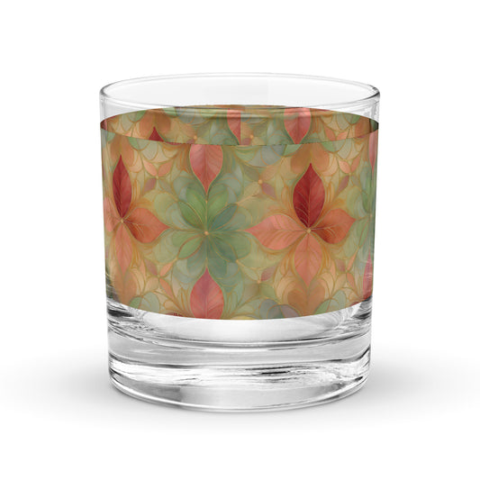 Pieces of Autumn 11 oz Rocks Glass, Set of 2, 4 or 6