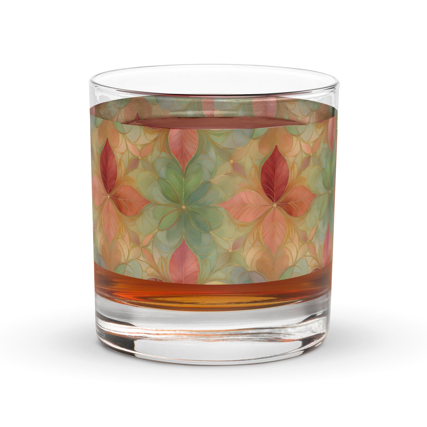 Pieces of Autumn 11 oz Rocks Glass, Set of 2, 4 or 6