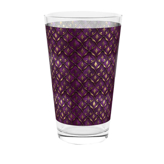 Timeless Aged Motif | Royal Opulence Pint Beer Glass