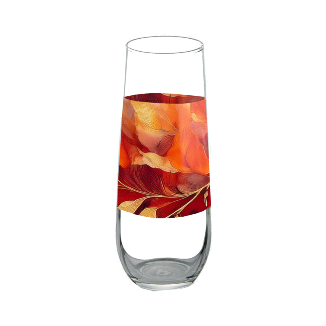 Autumn Blend 8.5 oz Stemless Champagne Flute, Set of 2, 4 or 6