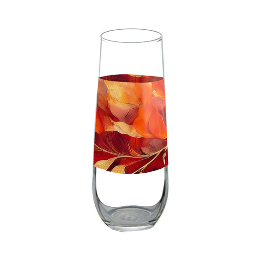 Autumn Blend 8.5 oz Stemless Champagne Flute, Set of 2, 4 or 6