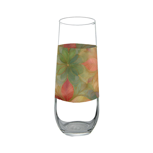 Pieces of Autumn 8.5 oz Stemless Champagne Flute, Set of 2, 4 or 6
