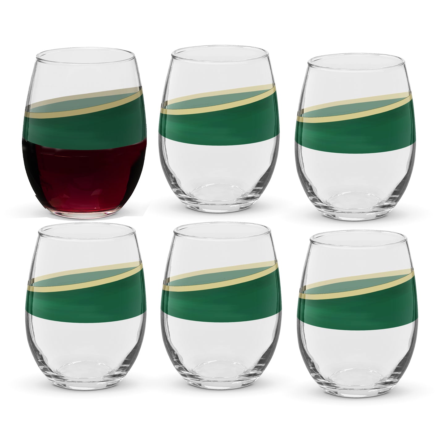 Emerald Swag Limited Edition Stemless Wine Glass