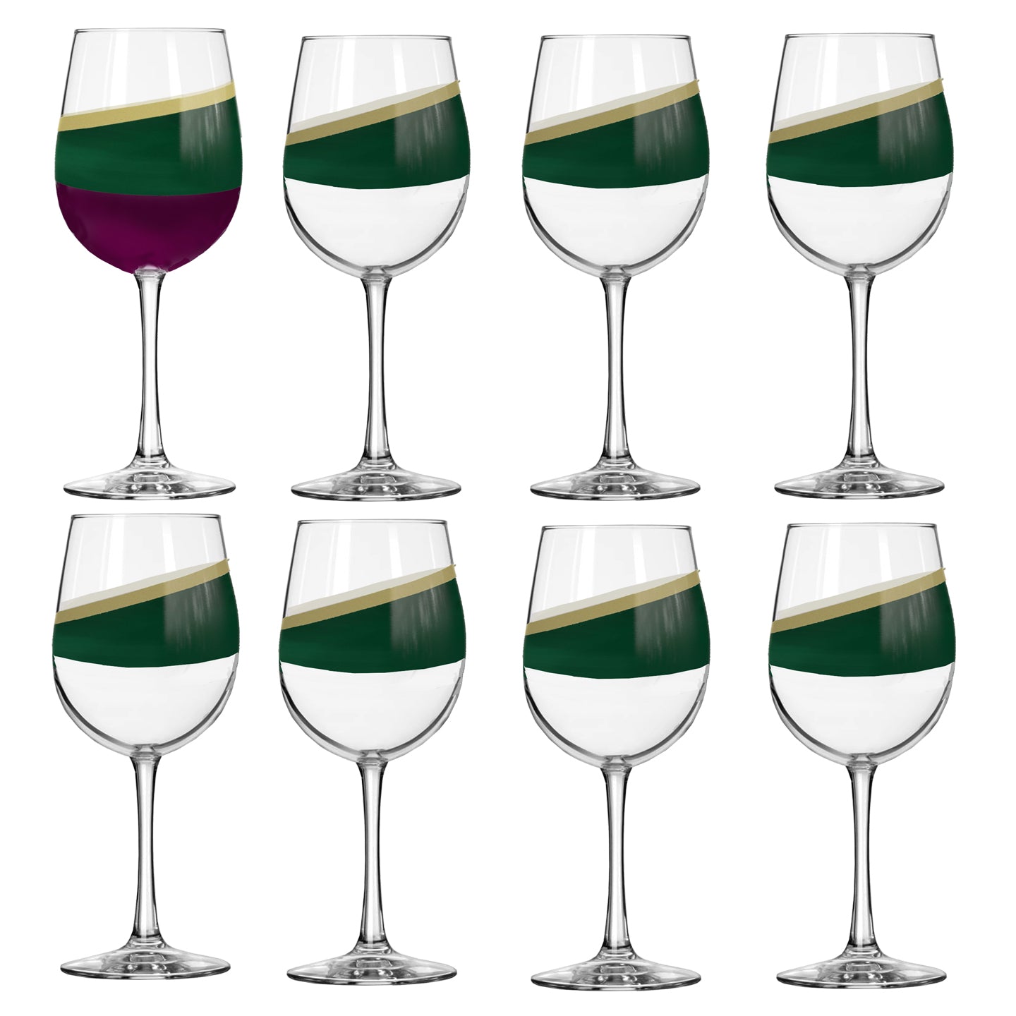Emerald Swag Limited Edition Tall Wine Glass