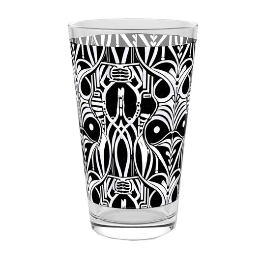 Crafted Signature Aesthetic | Midnight Mask Pint Beer Glass