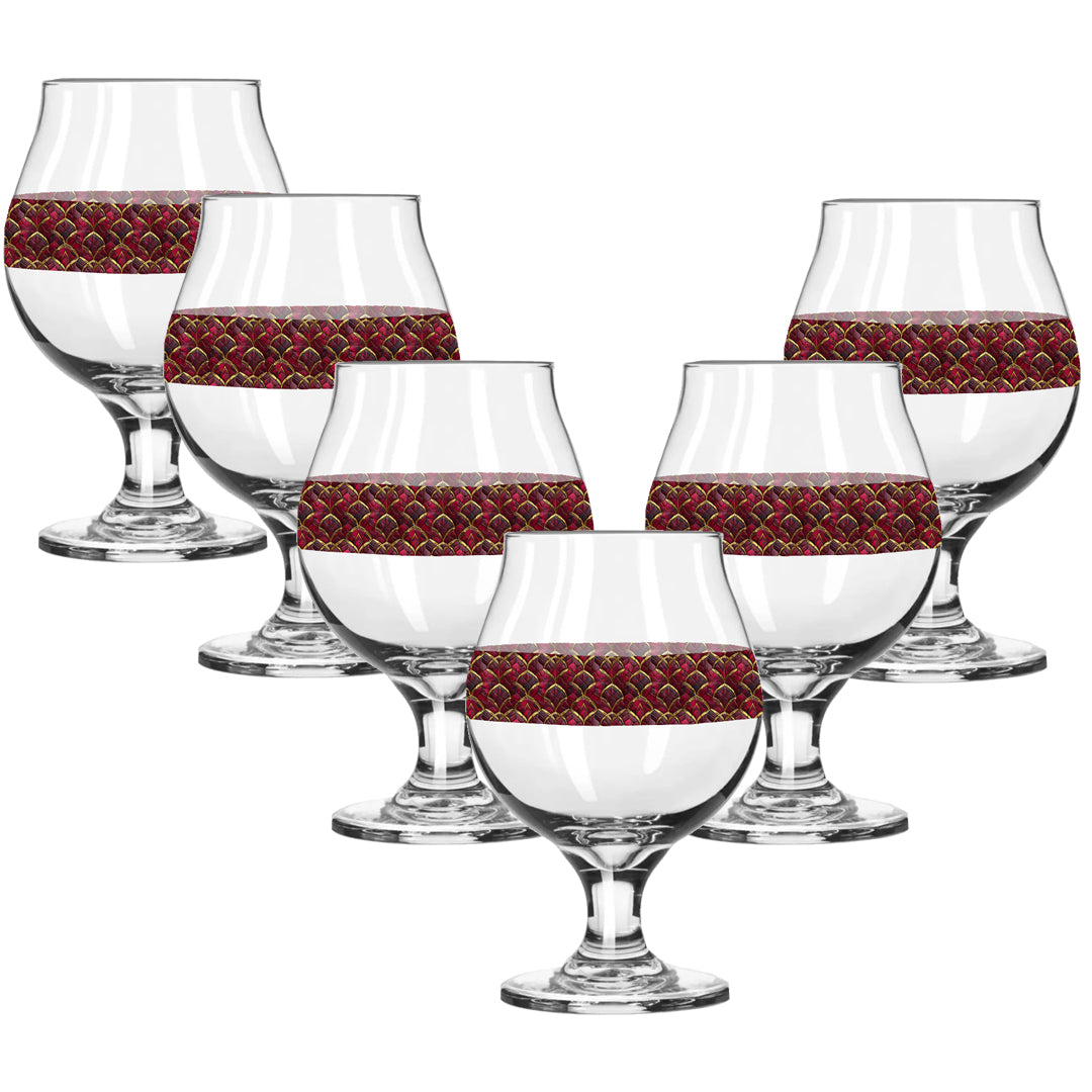 Crimson Jewels Belgian Beer Glass| Signature Design