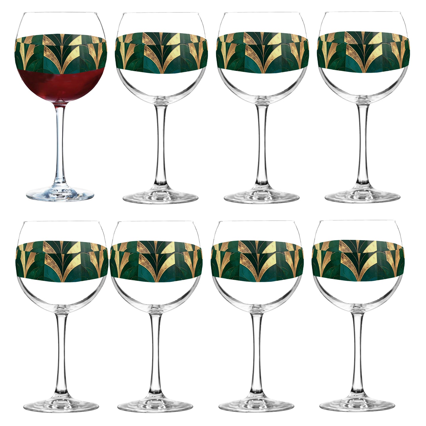 Patina Balloon Wine Glass | Emerald Royale Statement