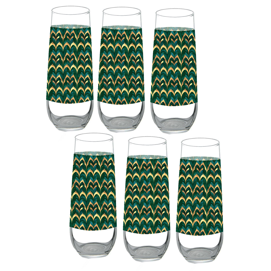 Emerald Royale Stemless Champagne Glass | Signature Design
