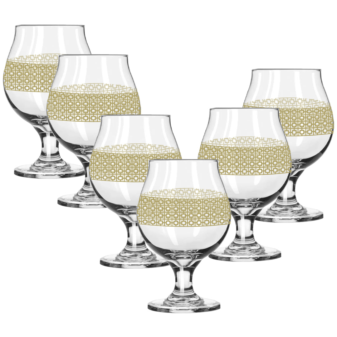 Luxe Gold Belgian Beer Glass | Signature Design