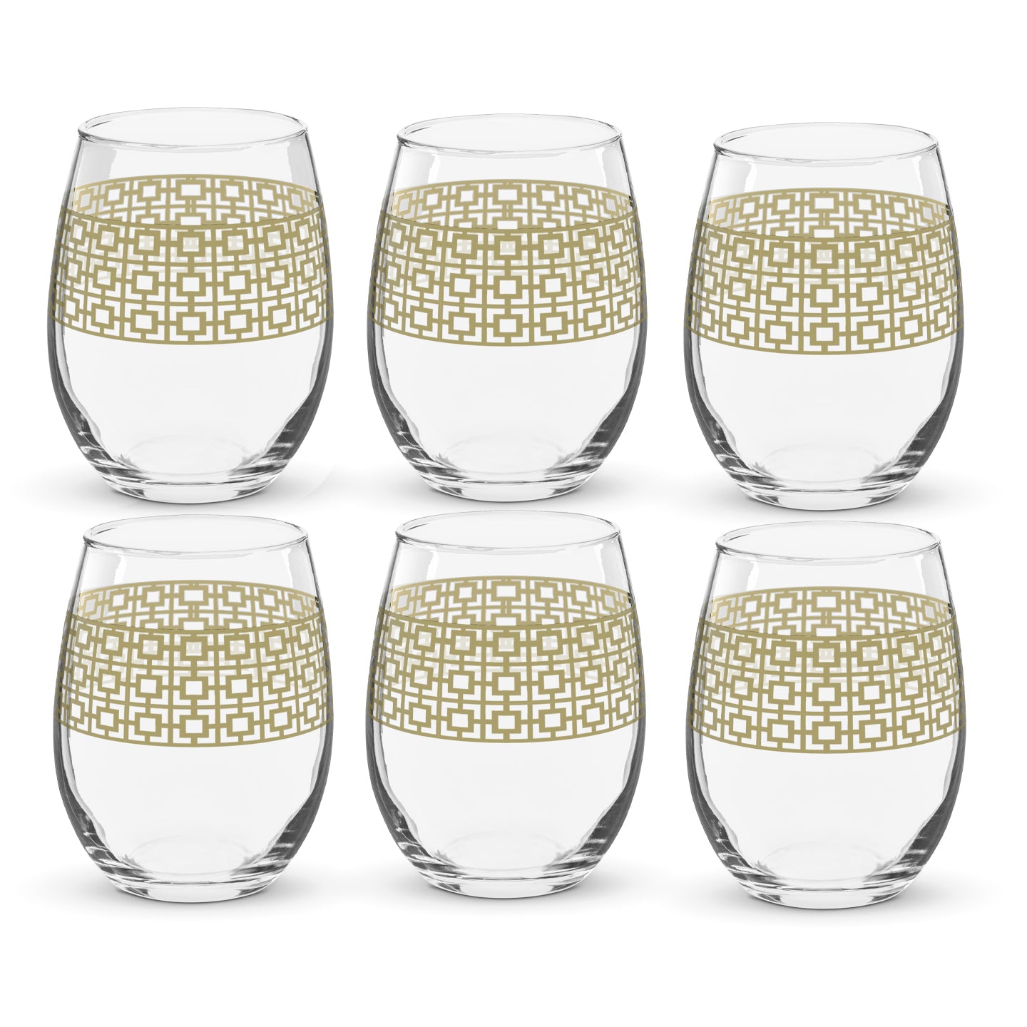 Luxe Gold Stemless Wine Glass | Signature Design