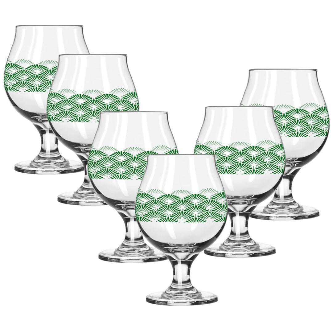 Green Deco Belgian Beer Glass | | Signature Design