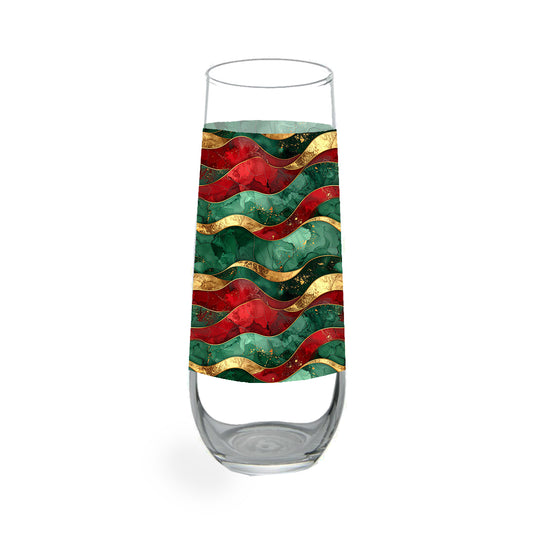 Luxe Champagne Flute | Royal Flux Flowing Colors