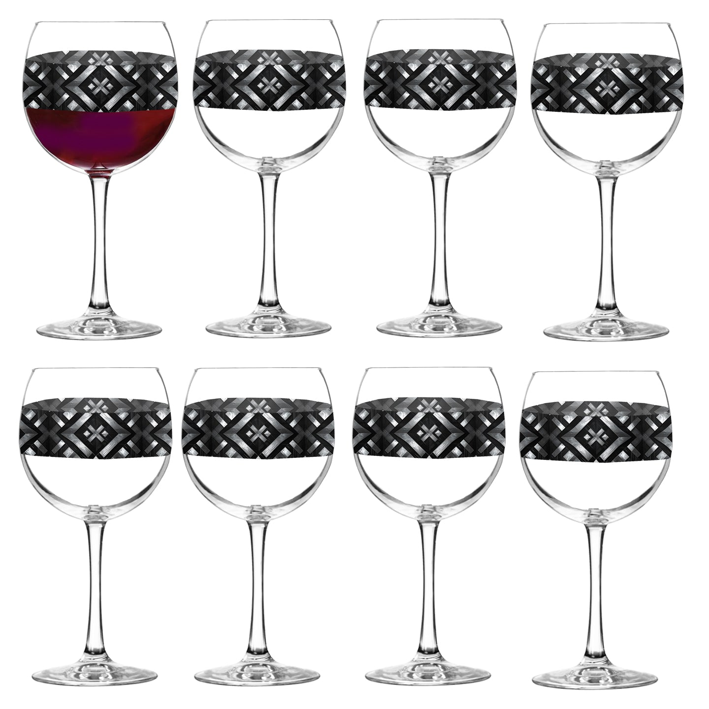 Palazzo Tiles Balloon Wine Glass | Signature Design