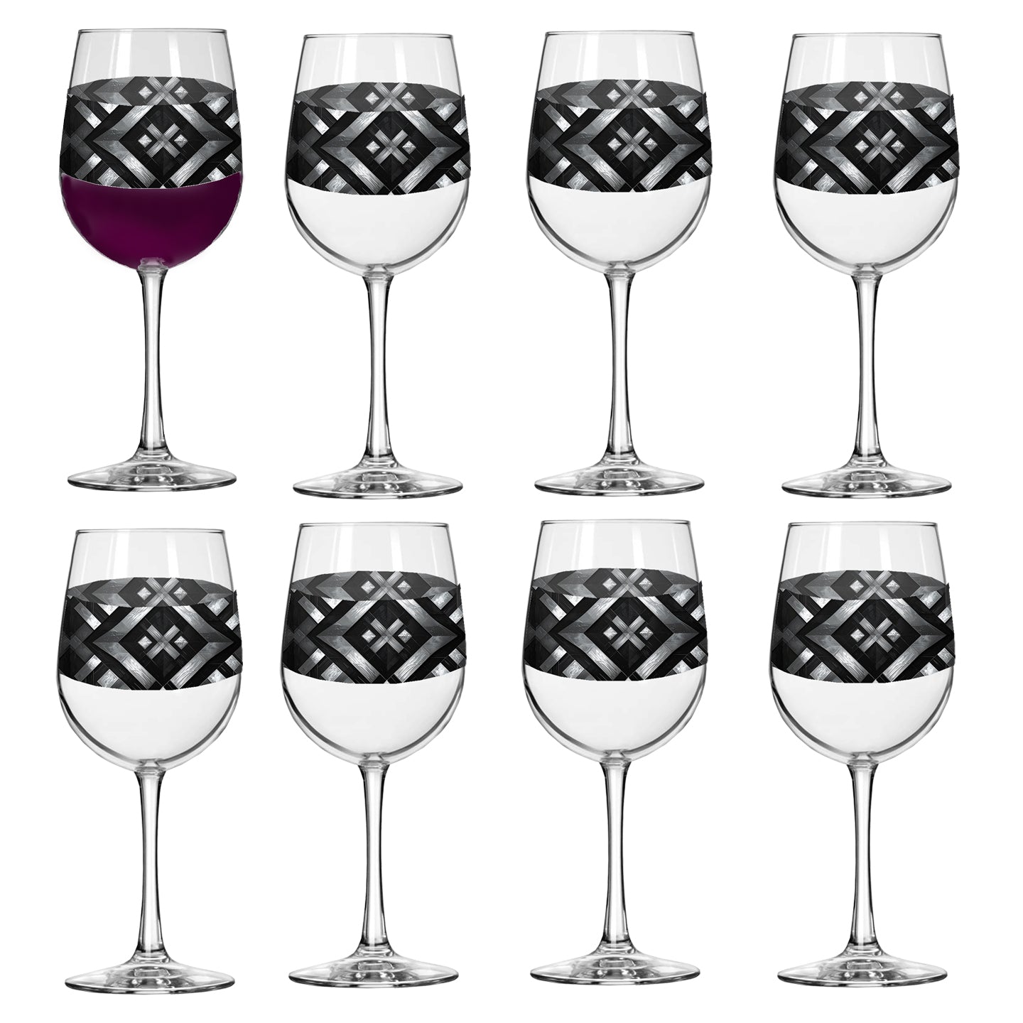 Palazzo Tiles Tall Wine Glass | Timeless Signature Design