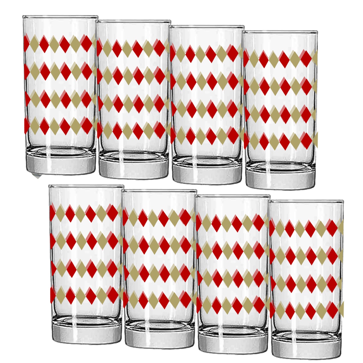 Ruby and Gold Highball Glass | Signature Design