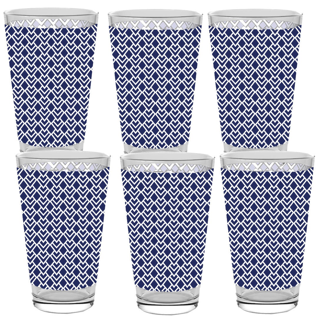 Sapphire Deco Pint Beer Glass | Signature Design