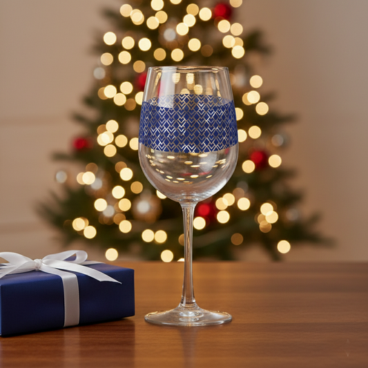 Sapphire Deco Tall Wine Glass | Signature Design