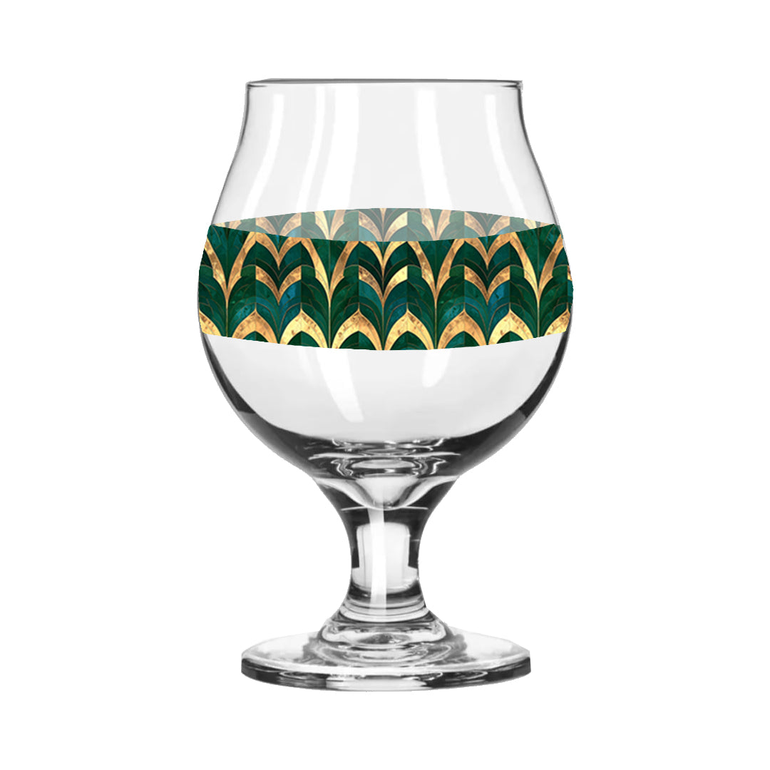 Emerald Royale Belgian Beer Glass | Elegant Heirloom Style