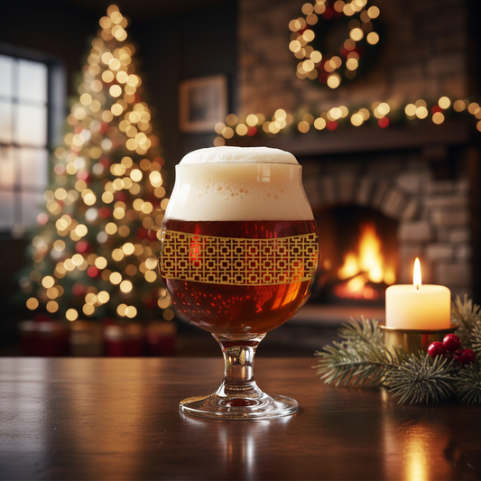 Pure Gold 16 oz Belgian Beer Glass