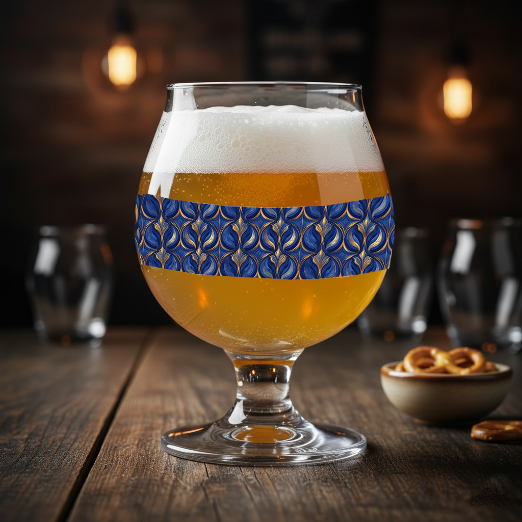 Artisan Gilded Crafted | Sapphire Oracle Belgian Beer Glass