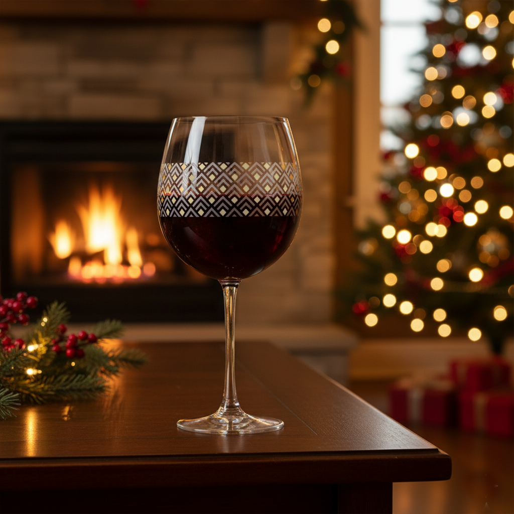 Deco Gold 18 oz Balloon Wine Glass