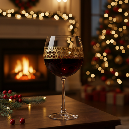 Pure Gold 18 oz Balloon Wine Glass