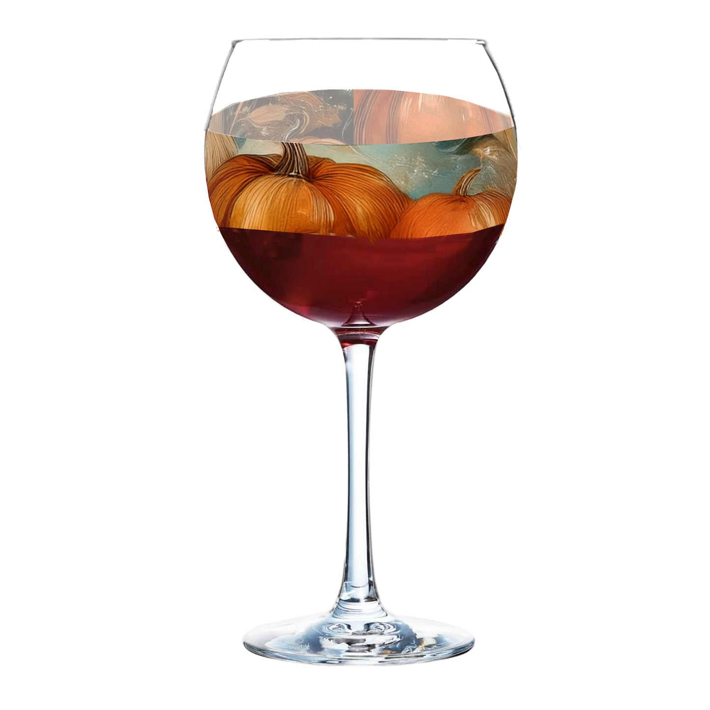 Pumpkin Harvest 18 oz Balloon Wine Glass