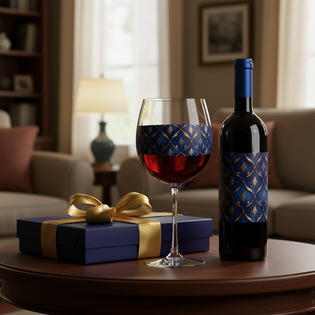 Lavish Balloon Wine Glass | Sapphire Oracle Statement