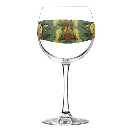 Sage n Gold 18 oz Balloon Wine Glasses, Set of 2, 4 or 8