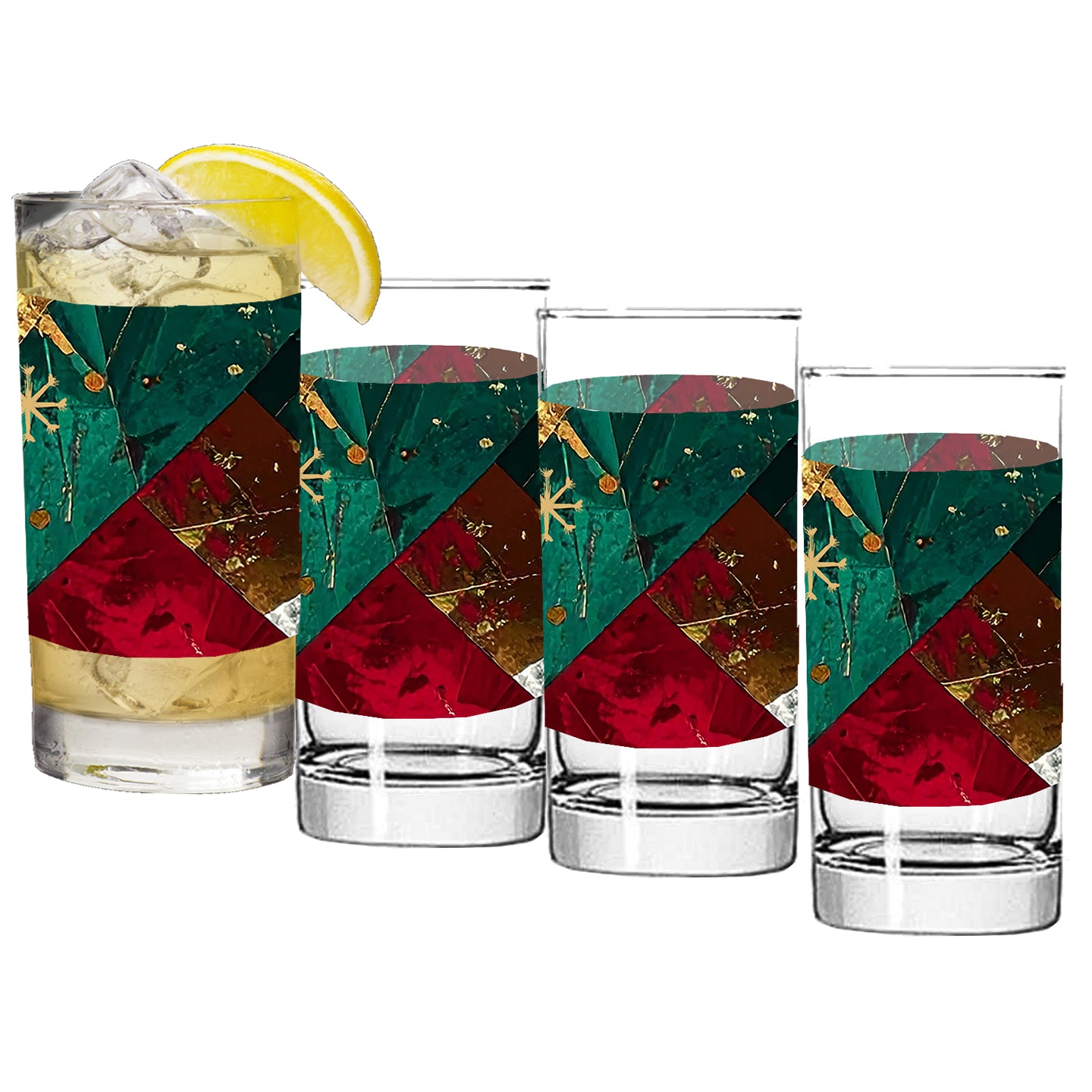Scraps of Cheer 10.2 oz Highball Cocktail Glass