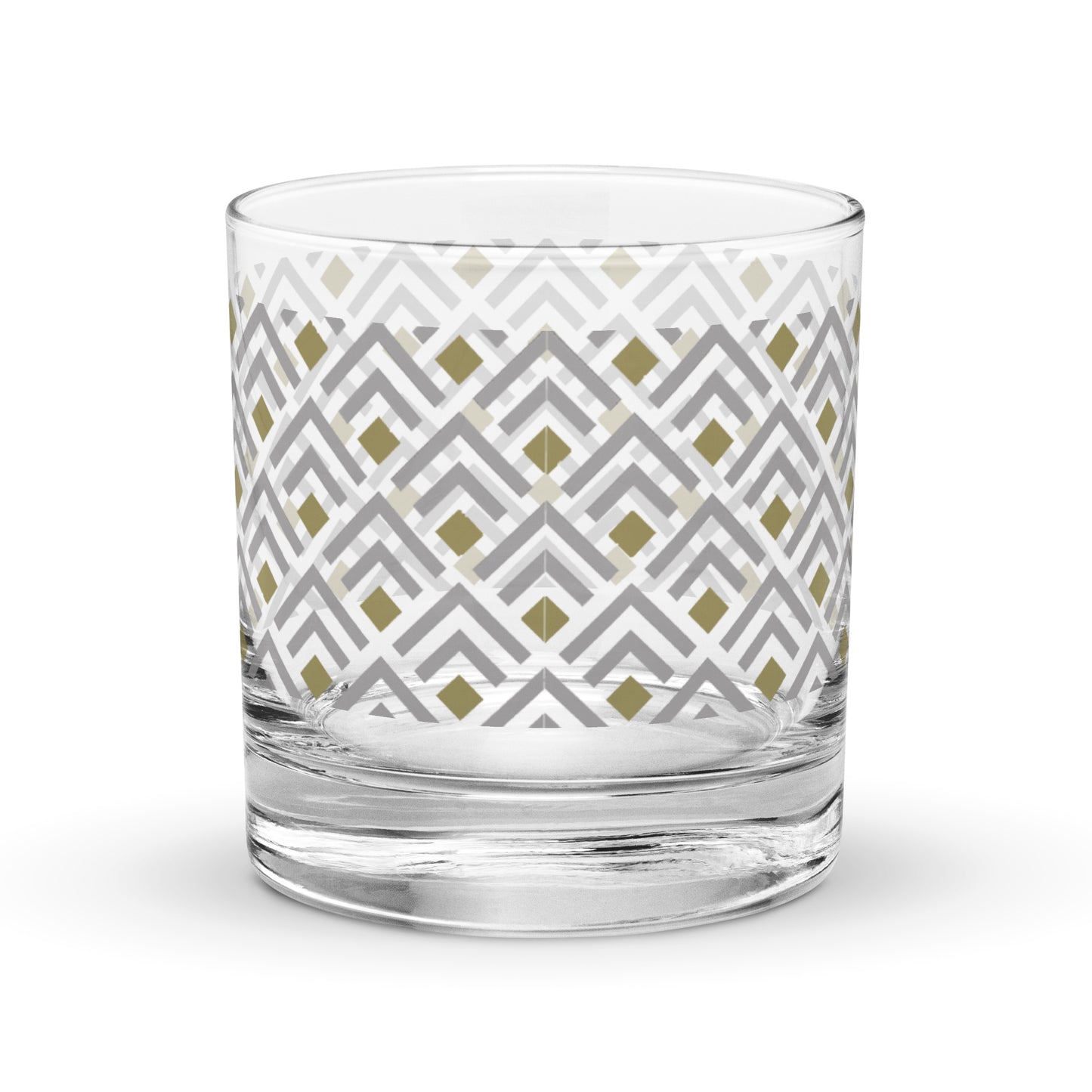 Deco Gold 11 oz Rocks Glass