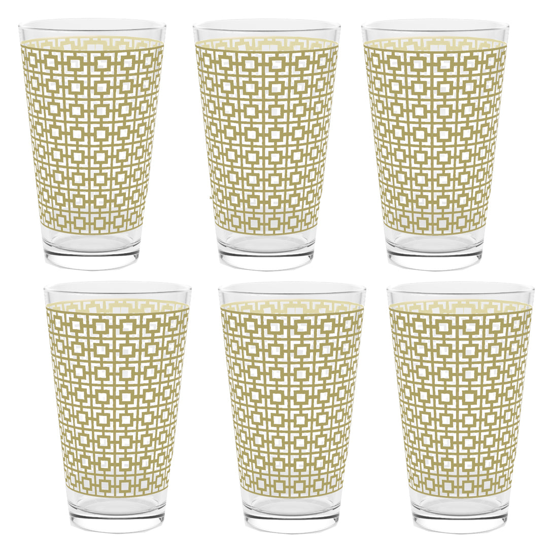 Pure Gold 16 oz Pint Beer Glass