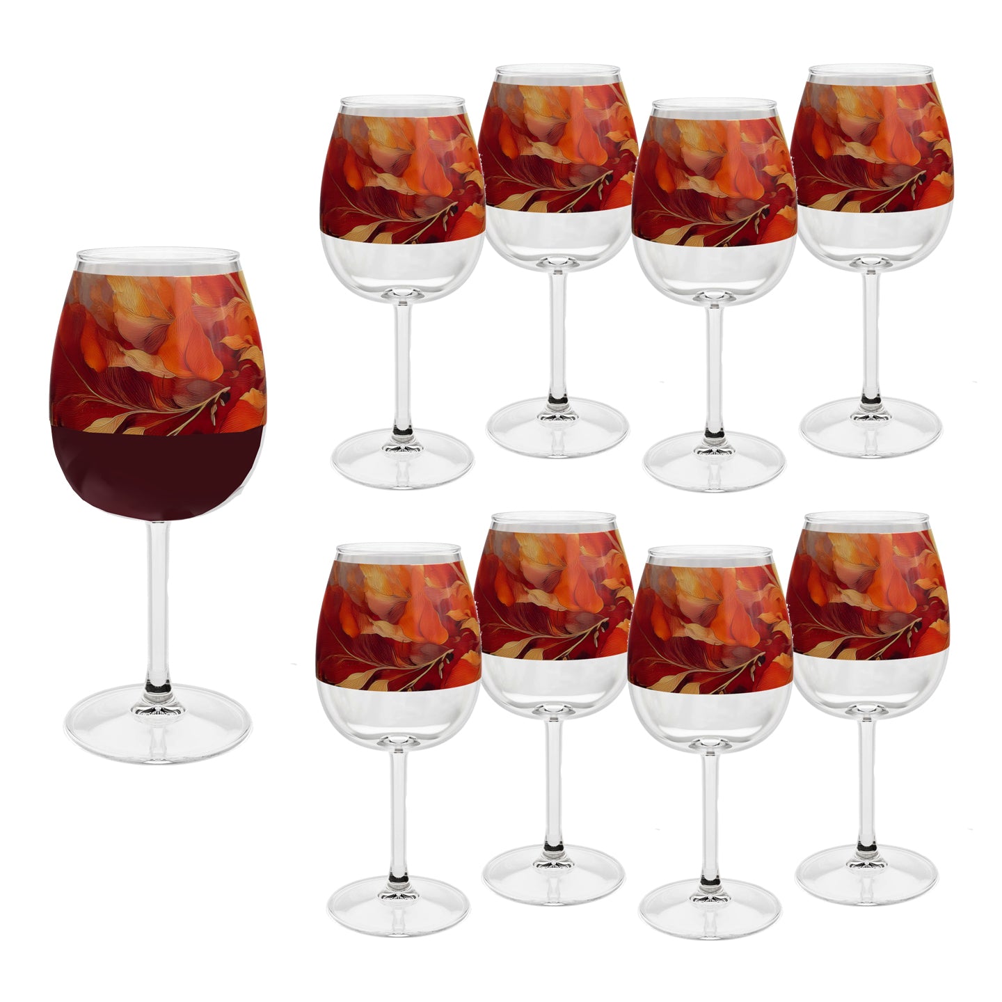 Autumn Blend 12.75 oz Contour Wine Glass