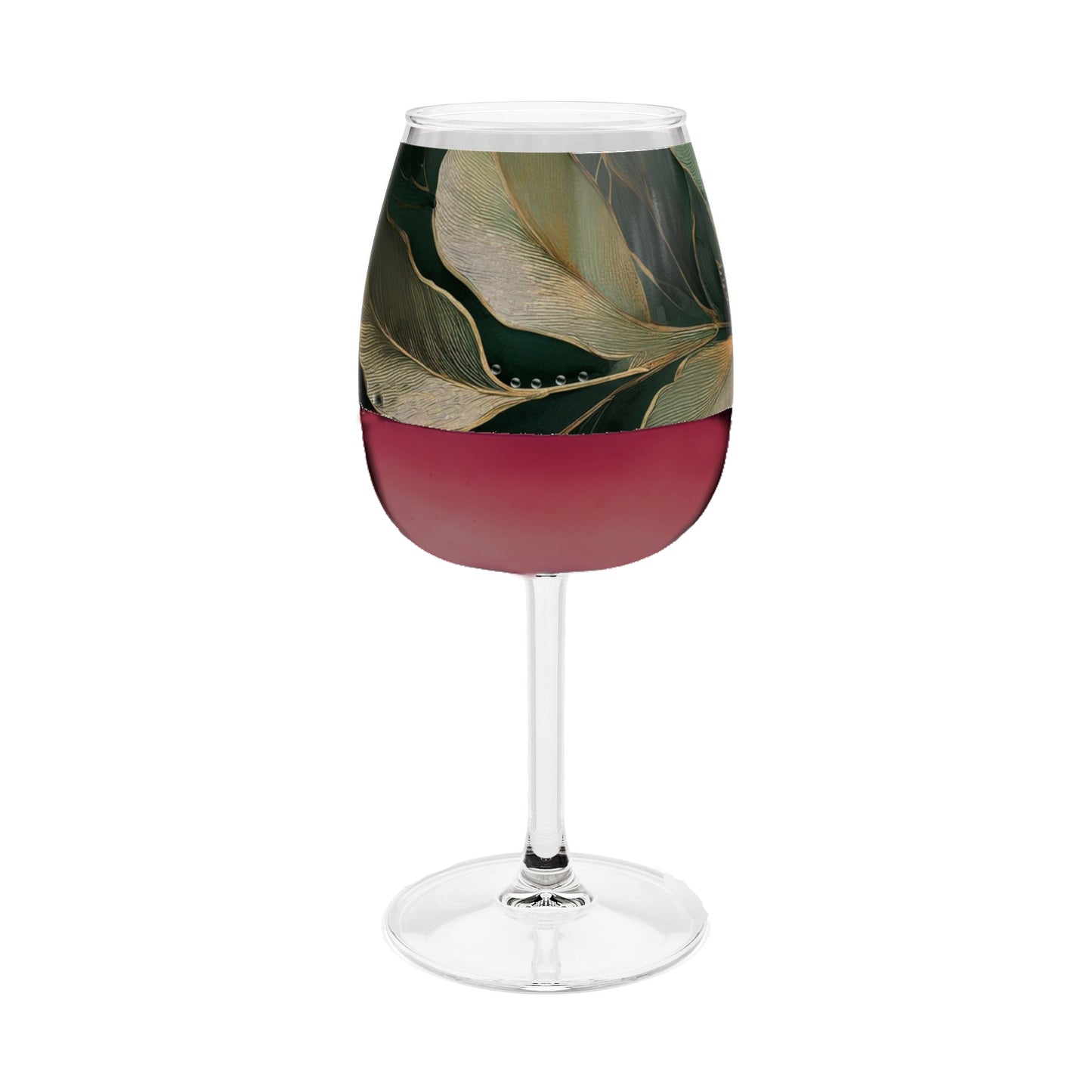 Green n Gold 12.75 oz Contour Wine Glass