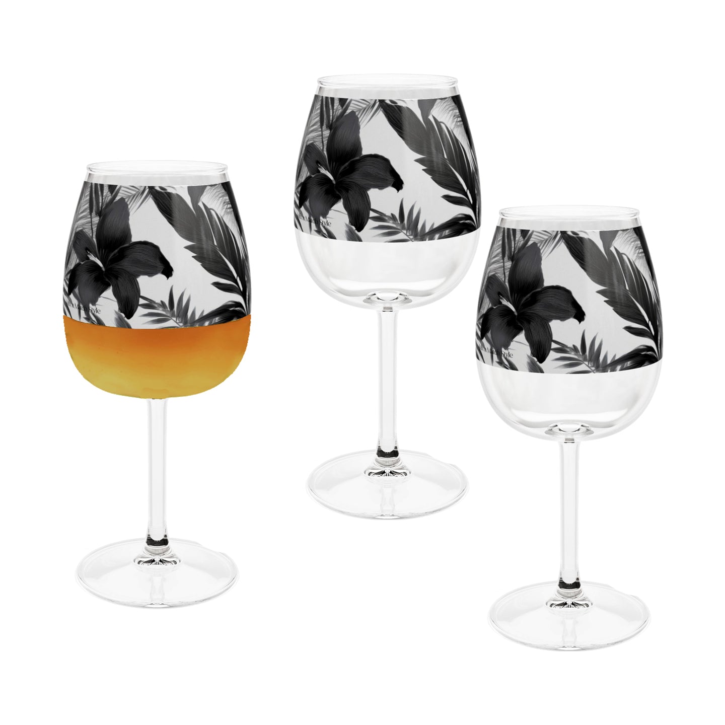 Midnight Oasis 12.75 oz Contour Wine Glass