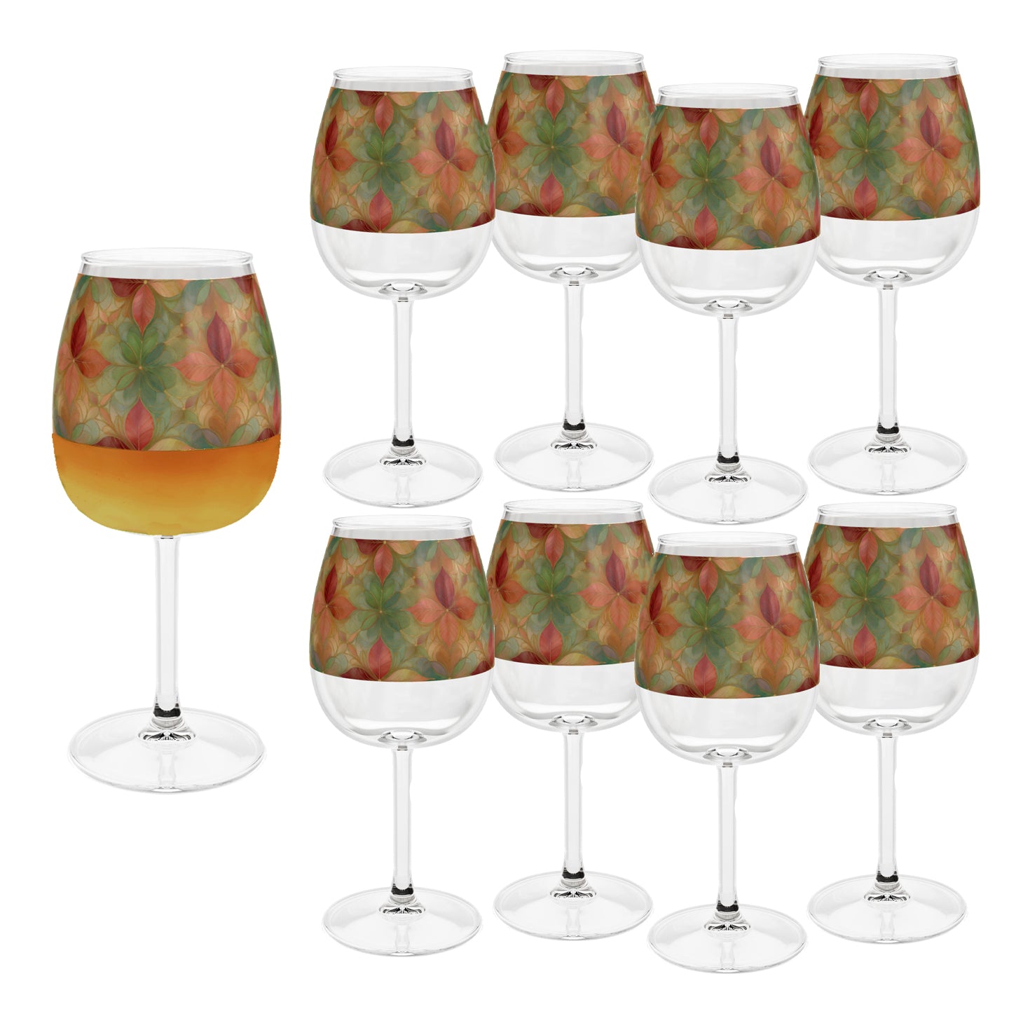 Pieces of Autumn 12.75 oz Contour Wine Glass