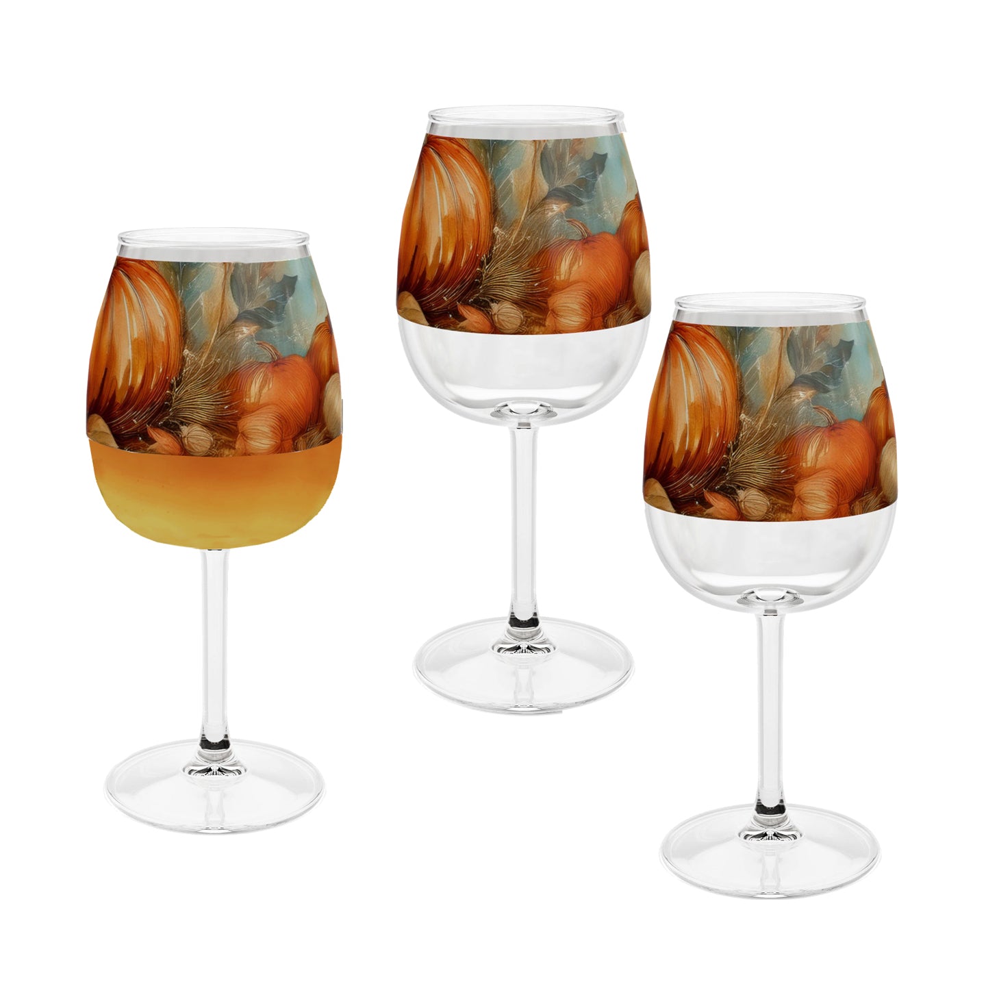 Pumpkin Harvest 12.75 oz Contour Wine Glass