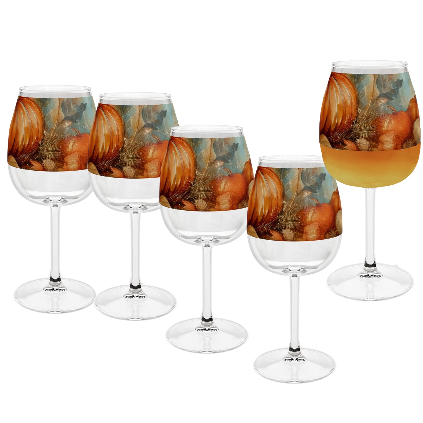 Pumpkin Harvest 12.75 oz Contour Wine Glass