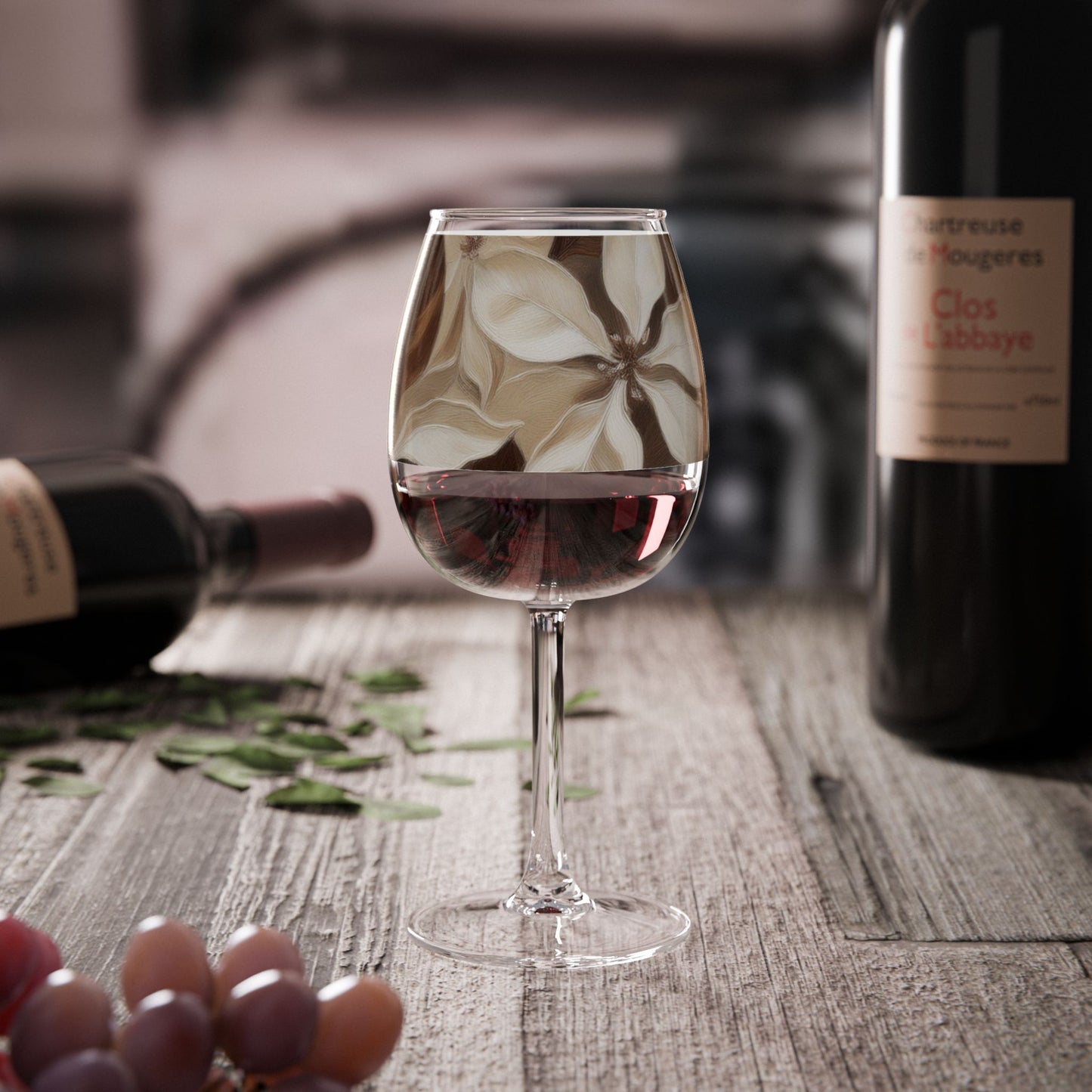 Petals in the Woods 12.75 oz Contour Wine Glass
