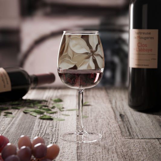 Petals in the Woods 12.75 oz Contour Wine Glass, Set of 2, 4 or 8
