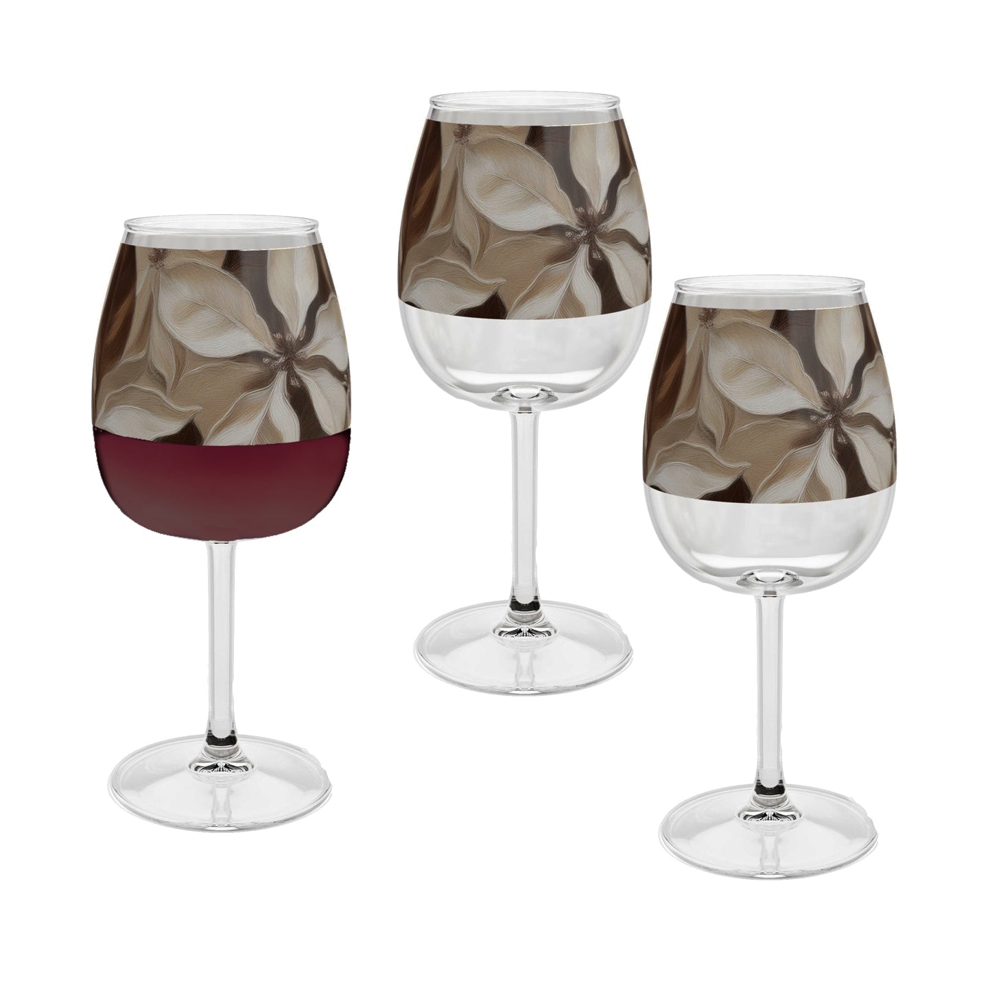 Petals in the Woods 12.75 oz Contour Wine Glass